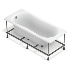 Ванна акриловая Cersanit Nike 170х70 см без ножек (63347) - фото 5