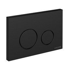 Клавиша смыва для инсталляций Cersanit Twins черная (63525) - фото 2