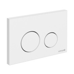 Клавиша смыва для инсталляций Cersanit Twins белая (63526) - фото 2