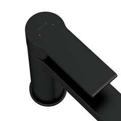 Смеситель для раковины Cersanit Brasko Black однорычажный с донным клапаном черный (63107) - фото 11