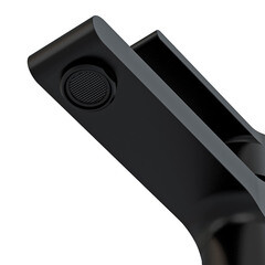 Смеситель для раковины Cersanit Brasko Black однорычажный с донным клапаном черный (63107) - фото 6