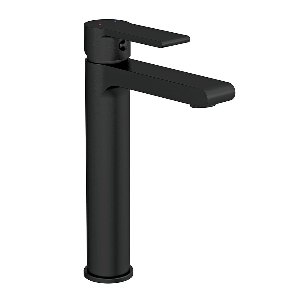 Изображение товара Смеситель для раковины высокий Cersanit Brasko Black однорычажный черный (63111)