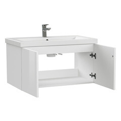 Тумба под раковину Cersanit Colour 80 см подвесная белая (SP-SZ-COL-CM/COL/80) - фото 8