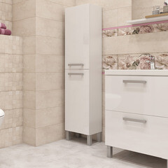 Тумба под раковину Cersanit Melar 60 см подвесная белая (64128) - фото 6