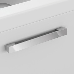 Тумба под раковину Cersanit Melar 80 см подвесная белая (64130) - фото 4