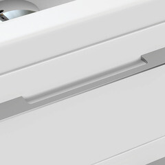 Тумба под раковину Cersanit Lara 80 см подвесная белая (64137) - фото 10