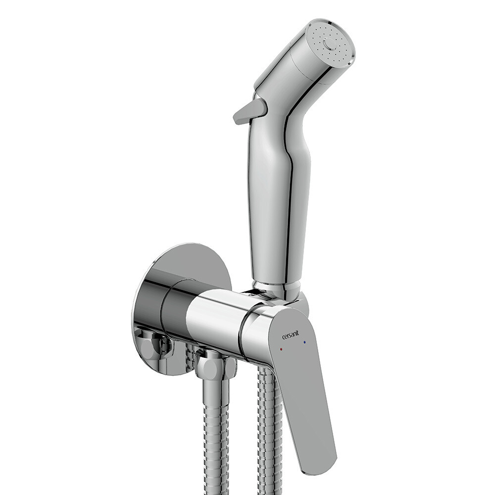 Изображение товара Смеситель с гигиеническим душем встраиваемый Cersanit Flavis со скрытой частью в комплекте хром (64104) Изображение товара Смеситель с гигиеническим душем встраиваемый Cersanit Flavis со скрытой частью в комплекте хром (64104)