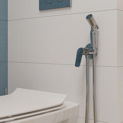 Смеситель с гигиеническим душем встраиваемый Cersanit Flavis со скрытой частью в комплекте хром (64104) - фото 2