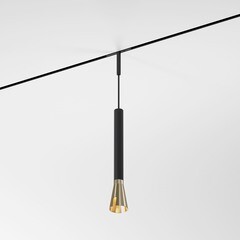 Светодиодный трековый светильник магнитный Elektrostandard Mini Magnetic 3000К 3 Вт 1 кв.м черный/латунь (a065652) - фото 6