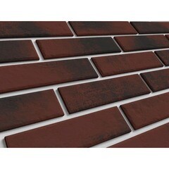 Клинкерная плитка для фасада BestPoint Exclusive Red Wine (32 шт.= 0,5 кв.м) бордово-черная 245х65х8,5 мм - фото 5