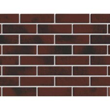 Клинкерная плитка для фасада BestPoint Exclusive Red Wine (32 шт.= 0,5 кв.м) бордово-черная 245х65х8,5 мм