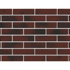 Клинкерная плитка для фасада BestPoint Exclusive Red Wine (32 шт.= 0,5 кв.м) бордово-черная 245х65х8,5 мм - фото 1