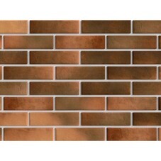 Клинкерная плитка для фасада BestPoint Retro brick Curry (32 шт.= 0,5 кв.м) коричнево-бежевая 245х65х8,5 мм