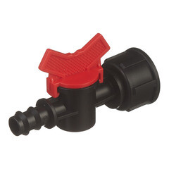 Кран запорный 3/4 для капельной трубки 16 мм Профитт (9270841) - фото 1
