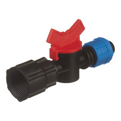 Кран запорный 3/4 для капельной трубки 16 мм Профитт (9270858) - фото 1