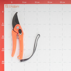 Секатор плоскостной с однокомпонентными рукоятками (010103) - фото 2