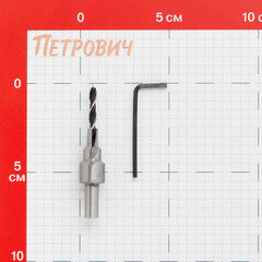 Сверло по дереву Vira 4,2х75 мм конфирмат для мебельной стяжки 6х50 мм с зенкером (552480) - фото 2