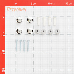 Набор для крепления зеркала хром - фото 2