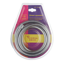 Шланг для душа Corsa Deco 1750 мм металлический хром (1023742) - фото 6