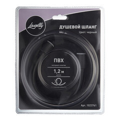 Шланг для душа Lavelly 1200 мм ПВХ черный (1023761) - фото 6