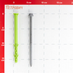 Дюбель фасадный Hard-Fix с шурупом шестигранная головка 10х160 мм коррозионностойкий (25 шт.) - фото 2