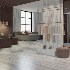 Керамогранит Axima Calgary белый 1200х600х11 мм (2 шт.=1,44 кв.м) - фото 10