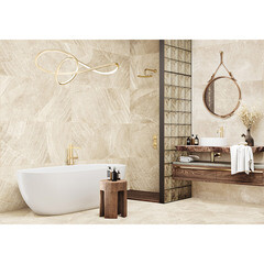 Керамогранит Delacora Rock бежевый карвинг 1200x600x9,5 мм (2 шт.=1,44 кв.м) - фото 2