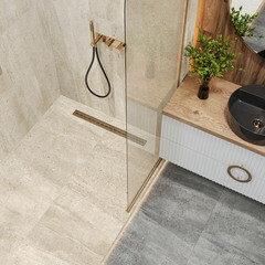 Керамогранит New Trend Romana бежевый карвинг 600x600x9,5 мм (4 шт.=1,44 кв.м) - фото 2