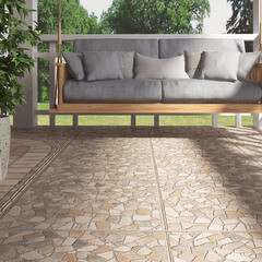 Керамогранит Alma Ceramica Stail коричневый sugar-эффект 600x600x9 мм (5 шт.=1,8 кв.м) - фото 3