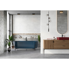 Плитка облицовочная Alma Ceramica Mars бежевая геометрия 600x200x7,5 мм (16 шт.=1,92 кв.м) - фото 17