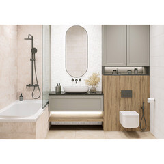 Плитка облицовочная Alma Ceramica Mars бежевая геометрия 600x200x7,5 мм (16 шт.=1,92 кв.м) - фото 14