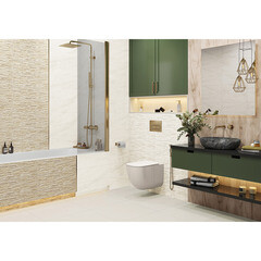 Плитка облицовочная Alma Ceramica Rocko бежевая 600x200x7,5 мм (16 шт.=1,92 кв.м) - фото 19