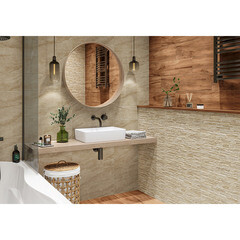 Плитка облицовочная Alma Ceramica Rocko бежевая 600x200x7,5 мм (16 шт.=1,92 кв.м) - фото 18