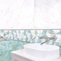 Плитка облицовочная Alma Ceramica Nevada голубая 500x249x7,5 мм (12 шт.=1,494 кв.м) - фото 22