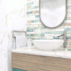 Плитка облицовочная Alma Ceramica Nevada голубая 500x249x7,5 мм (12 шт.=1,494 кв.м) - фото 21