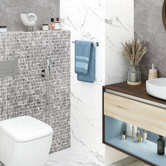 Плитка облицовочная Alma Ceramica Laurent белая 740x246x9,5 мм (7 шт.=1,274 кв.м) - фото 14