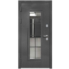 Дверь входная с терморазрывом Ferroni Luxor Termo 7 левая букле графит - эмалит белый со стеклопакетом 960х2050 мм - фото 3