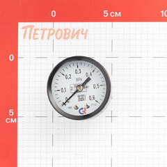 Манометр Росма ТМ-210Т.00 G1/4.2,5 аксиальный 1/4 НР(ш) 6 бар d50 мм (598) - фото 2