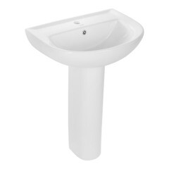 Комплект раковина с пьедесталом Lavelly Sitis 56 см белая (1020759) - фото 5