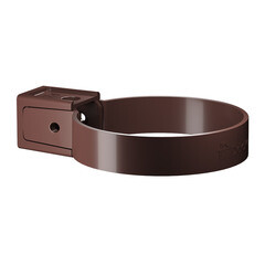 Хомут трубы Docke Premium пластиковый d85 мм горький шоколад RAL 8019 - фото 1