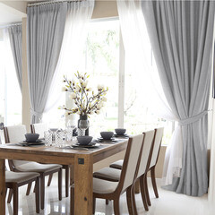 Штора рогожка пепельно-серая 200х270 см Волшебная Ночь Крафт (777129) - фото 1