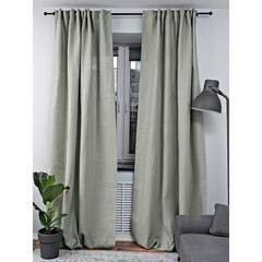 Штора лен шалфей 145х300 см Rusby Лен (ТТ-00259471) - фото 1