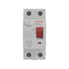 Изображение товара УЗО DKC Yon Max 80А 1P+N тип AC 100 мА 10 кА (MDL100-2P3-80-AC)