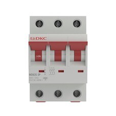 Автоматический выключатель модульный DKC Yon Max MD63S 3P 40А тип C 4,5 кА 400 В (MD63S-3PC40)