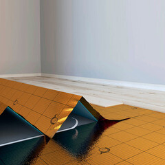 Подложка-гармошка под виниловый замковый ламинат XPS Solid Anti-slip 1,5 мм 1х10 м 10 кв.м ламинированная с пароизоляцией - фото 2