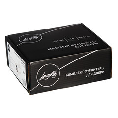 Комплект фурнитуры для двери Lavelly Marigold с защелкой и петлями квадратная розетка матовый никель (990332) - фото 3