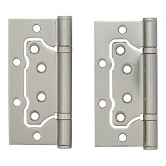 Комплект фурнитуры для двери Lavelly Viola с защелкой и петлями квадратная розетка матовый никель (990334) - фото 4