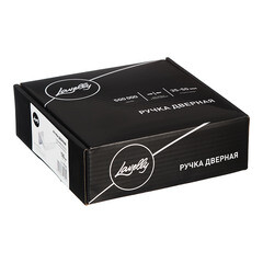 Ручка дверная Lavelly Marigold тонкая квадратная розетка матовый никель/хром (990338) - фото 3