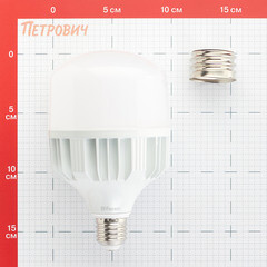 Лампа светодиодная Feron Е27/Е40 6400К 40 Вт 220 В цилиндр T100 матовая - фото 2