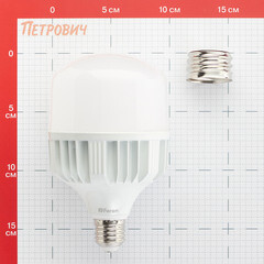 Лампа светодиодная Feron Е27/Е40 4000К 50 Вт 220 В цилиндр T100 матовая - фото 2